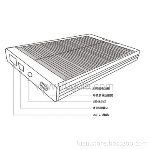 Dual USB 5V, 9V Solar charger for ipad and MID TABLET PC
